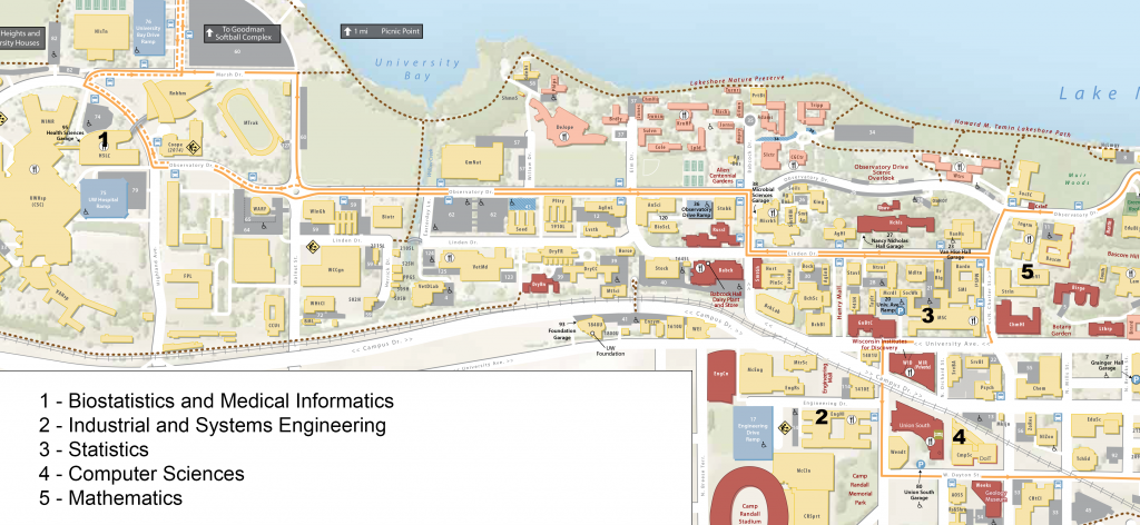 UW Madison Map inset